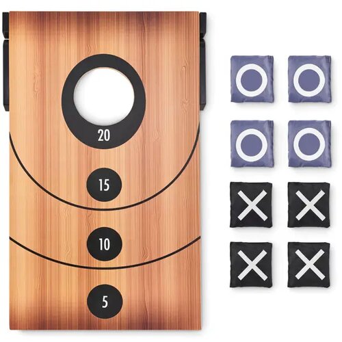 Dubbelzijdig mdf spellenset Baggy hout