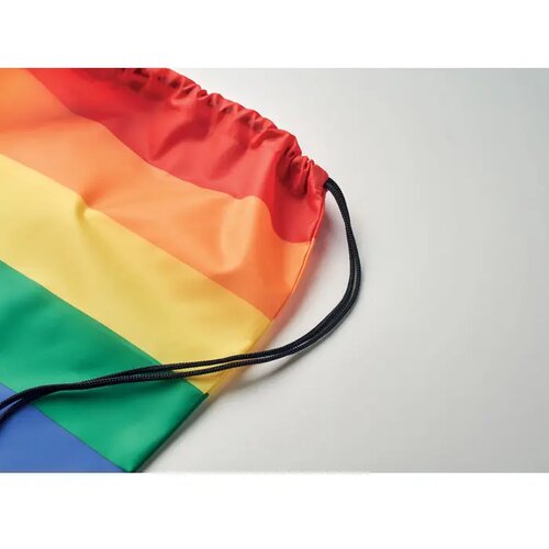 Regenboog rpet trekkoordrugzak Bow multicolour