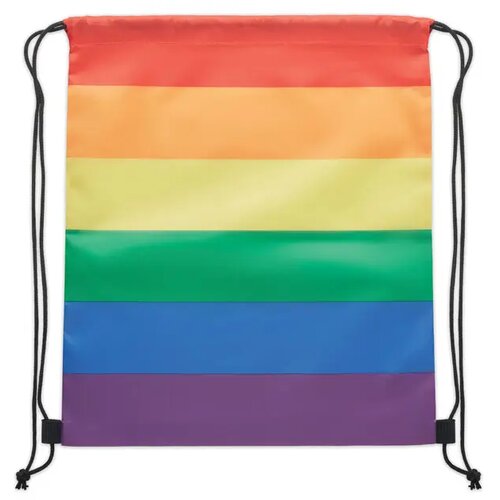 Regenboog rpet trekkoordrugzak Bow multicolour