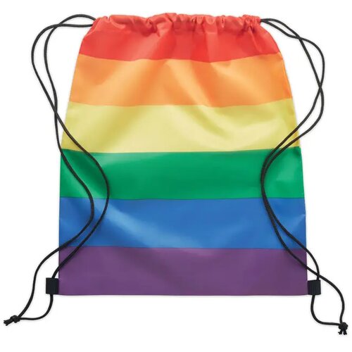 Regenboog rpet trekkoordrugzak Bow multicolour