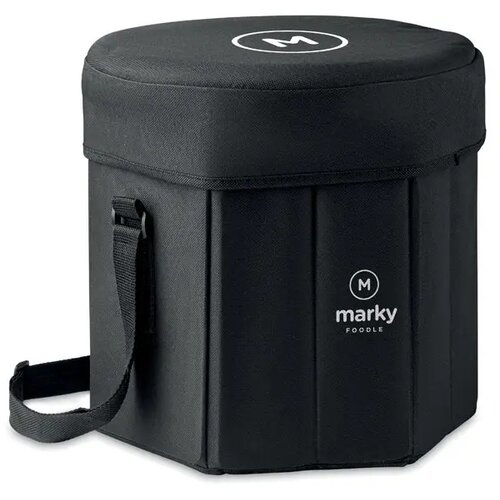 Opvouwbare koeltas- /krukje Seat & drink zwart