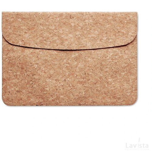 Laptopcover van kurk Grace beige