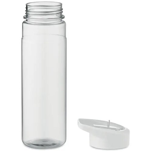 RPET waterfles met fliptop Wit 650 ml