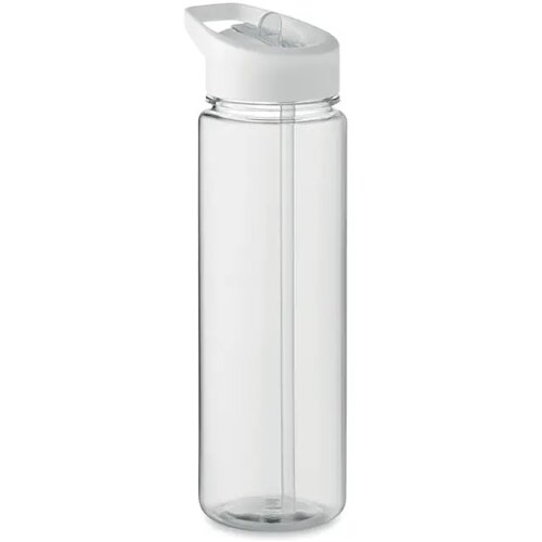 RPET waterfles met fliptop Wit 650 ml