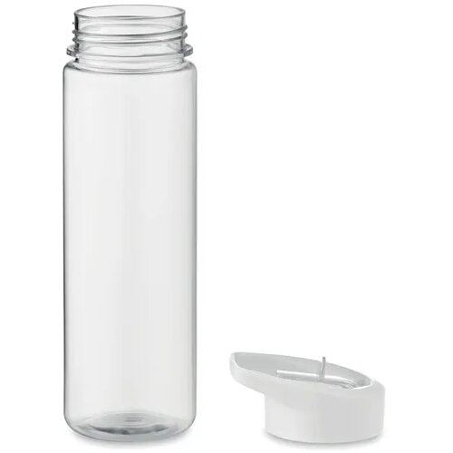 RPET waterfles met fliptop Wit 650 ml