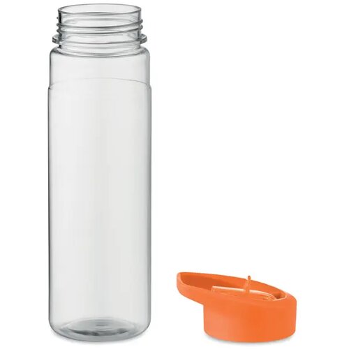 RPET waterfles met fliptop Oranje 650 ml