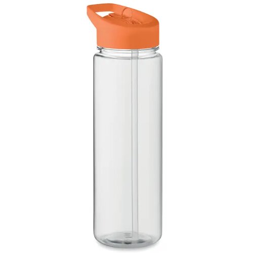 RPET waterfles met fliptop Oranje 650 ml