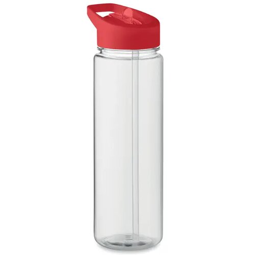RPET waterfles met fliptop Rood 650 ml
