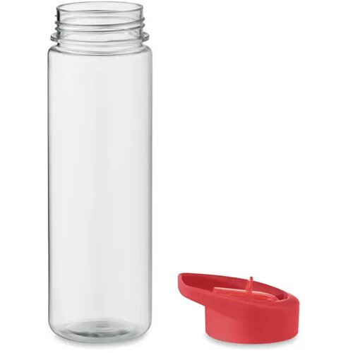RPET waterfles met fliptop Rood 650 ml