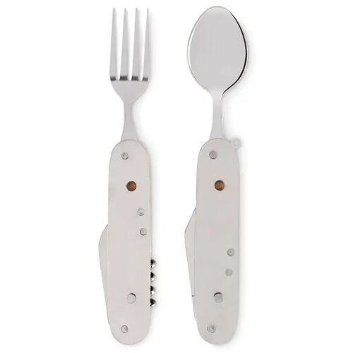 Multitool zakmes met bestekset Bruin