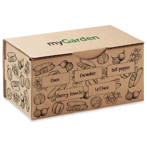 Kweetset met bloemen of salade Beige
