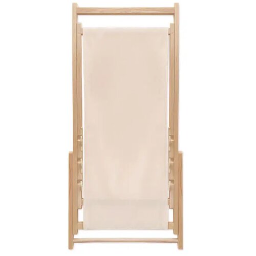 Houten strandstoel Beige
