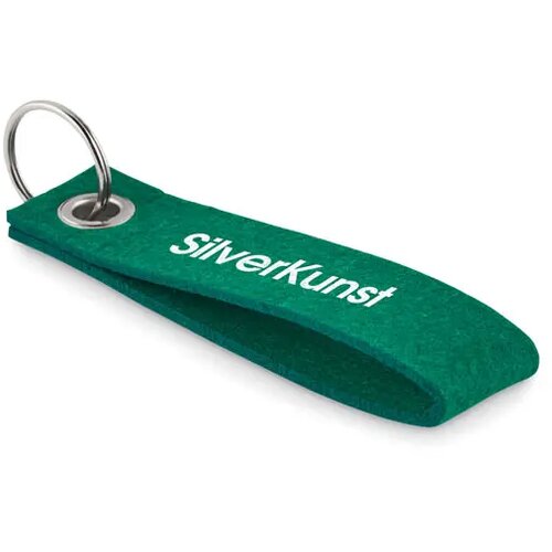 Rpet vilten sleutelhanger Suora groen
