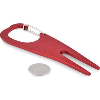 Aluminium golf pitchfork Mulligan rood
