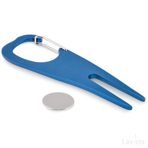 Aluminium golf pitchfork Mulligan royal blauw