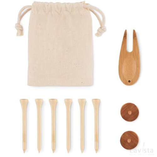 Golf accessoires set in etui Dormie beige