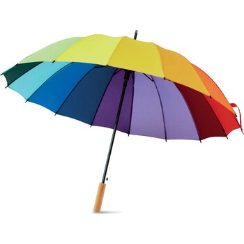 27 inch regenboogparaplu Bowbrella multicolour