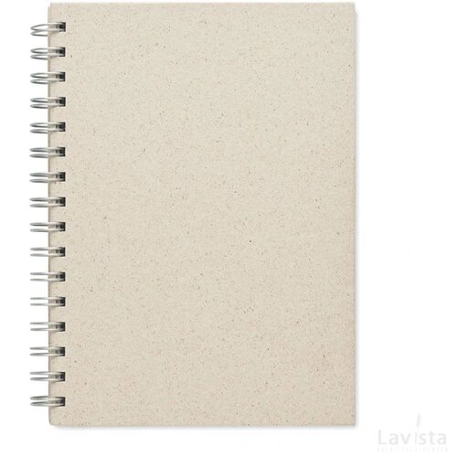 A5 notitieboek graspapier Grass book beige