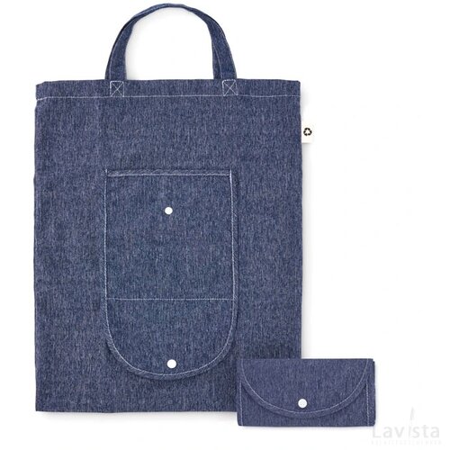 Opvouwbare tas 140 gr/m² Duofold blauw