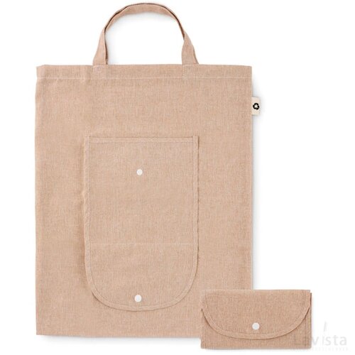 Opvouwbare tas 140 gr/m² Duofold beige