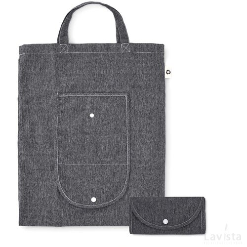 Opvouwbare tas 140 gr/m² Duofold zwart