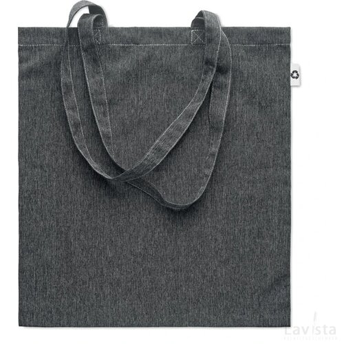 Tas gerecycled stof, 140 gr/m² Cottonel duo zwart