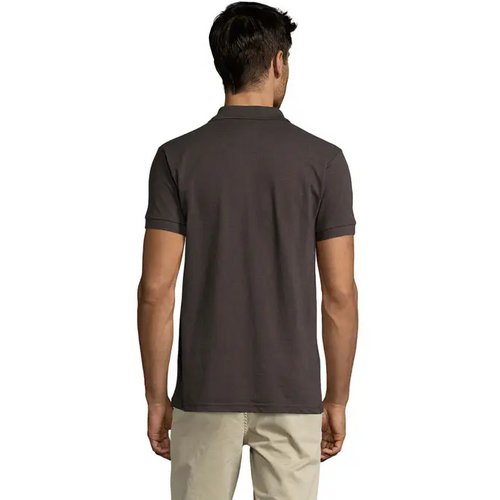 Prime heren polo 200g Prime men donker grijs