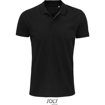 Planet heren polo 170g Planet men zwart