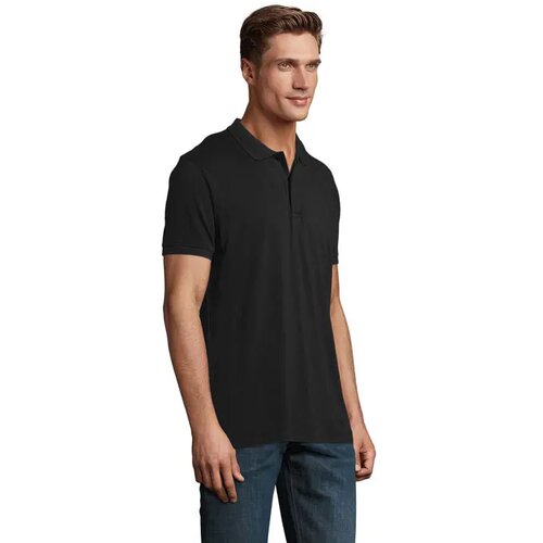 Planet heren polo 170g Planet men zwart