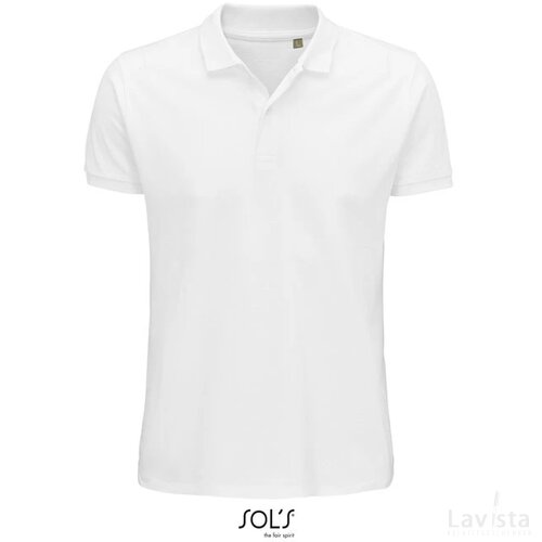 Planet heren polo 170g Planet men wit