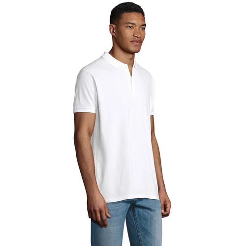 Planet heren polo 170g Planet men wit