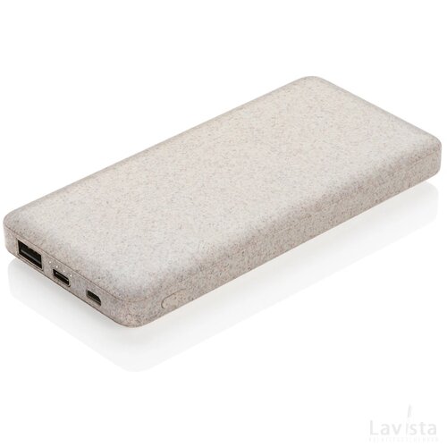 Powerbank 10.000 mAh tarwevezel khaki