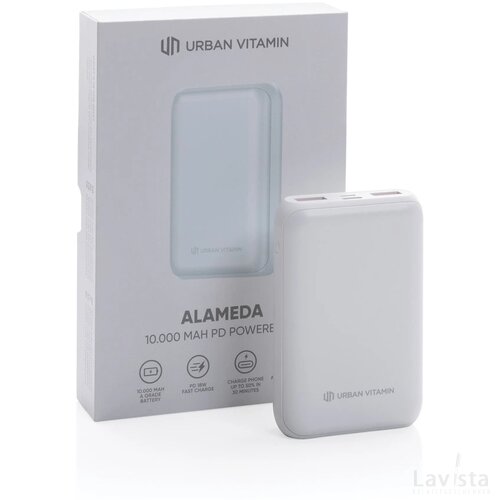 Urban Vitamin Alameda 10.000 mAh 18W PD powerbank wit