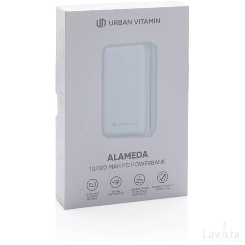 Urban Vitamin Alameda 10.000 mAh 18W PD powerbank wit
