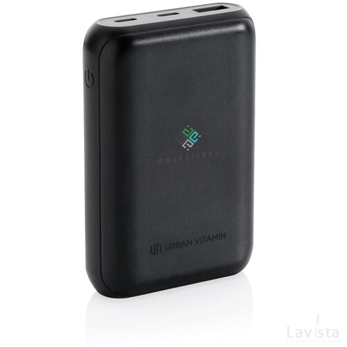 Urban Vitamin Alameda 10.000 mAh 18W PD powerbank zwart