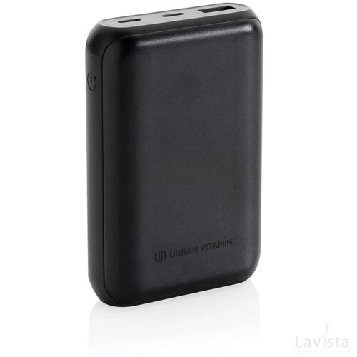 Urban Vitamin Alameda 10.000 mAh 18W PD powerbank zwart