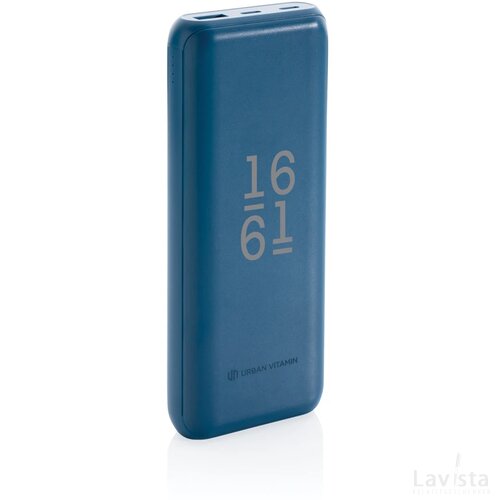 Urban Vitamin Pasadena 20.000 mAh 18W PD powerbank blauw