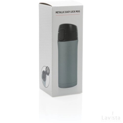 Metallic easy lock lekvrije vacuüm mok grijs