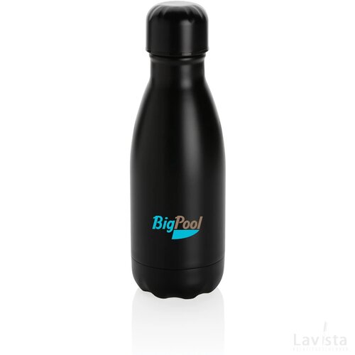 Unikleur vacuum roestvrijstalen fles 260ml zwart