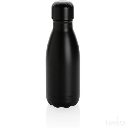 Unikleur vacuum roestvrijstalen fles 260ml zwart
