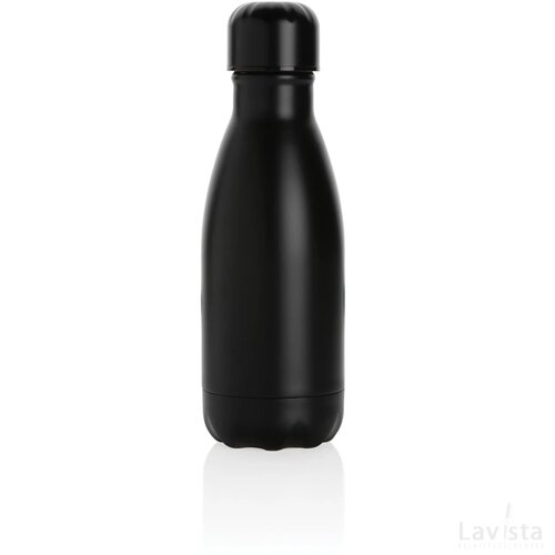 Unikleur vacuum roestvrijstalen fles 260ml zwart