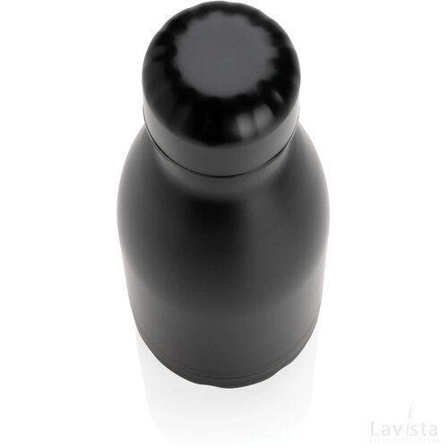 Unikleur vacuum roestvrijstalen fles 260ml zwart