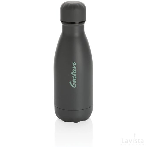 Unikleur vacuum roestvrijstalen fles 260ml grijs