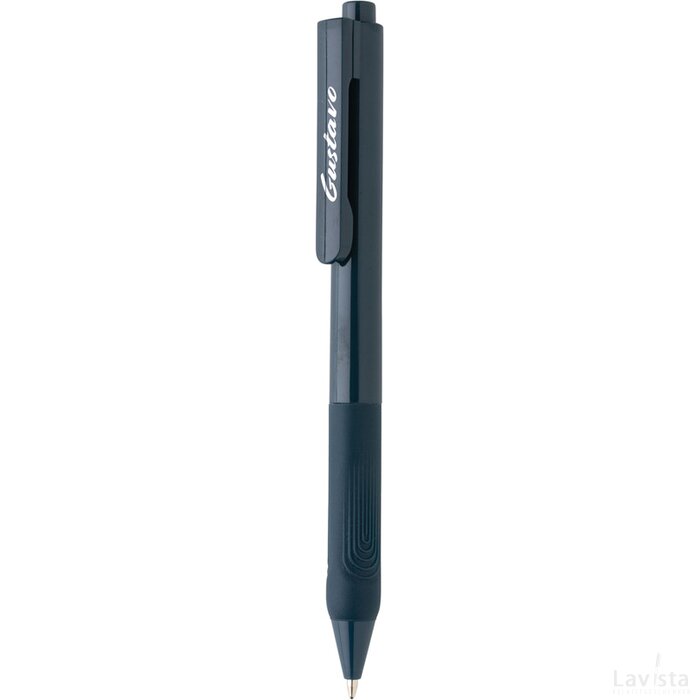 X9 pen met siliconen grip donkerblauw