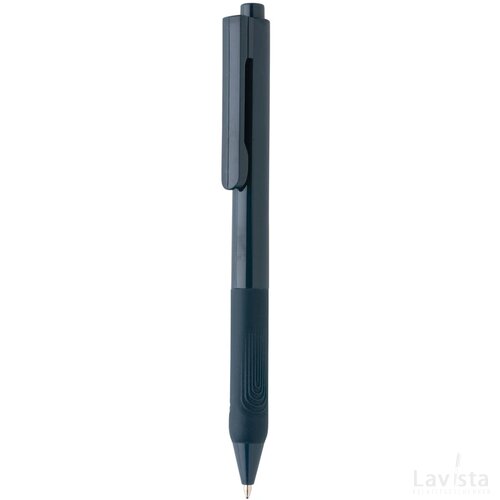 X9 pen met siliconen grip donkerblauw