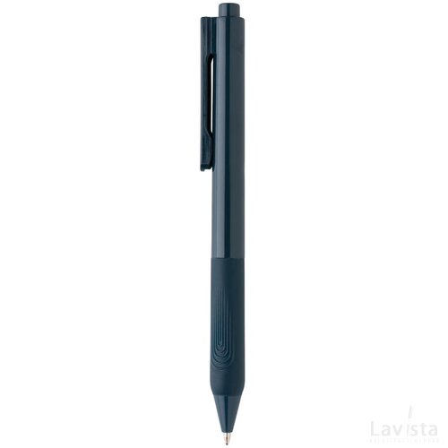 X9 pen met siliconen grip donkerblauw