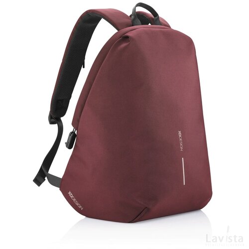 Bobby Soft, anti-diefstal rugzak rood, zwart