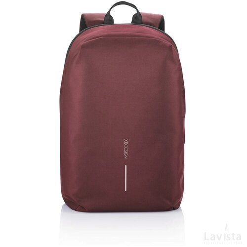 Bobby Soft, anti-diefstal rugzak rood, zwart