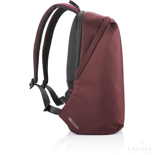 Bobby Soft, anti-diefstal rugzak rood, zwart