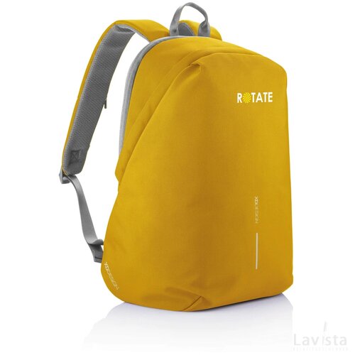 Bobby Soft, anti-diefstal rugzak geel, grijs